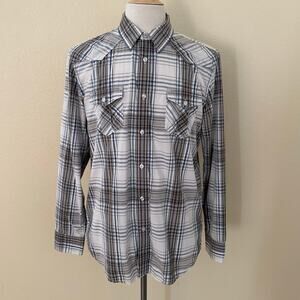 American Rag Men Long Sleeves Multicolor Button Front Shirt Size L
